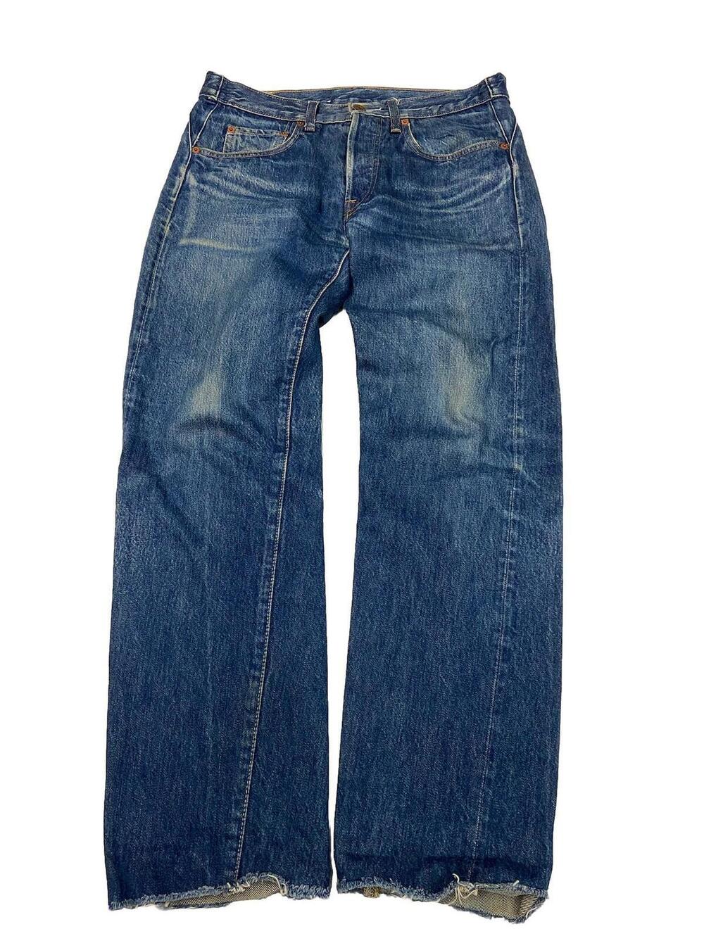 Mens LEVIS LVC Turkey Made Button Fly Big E Selvedge Jeans Sz 31X29